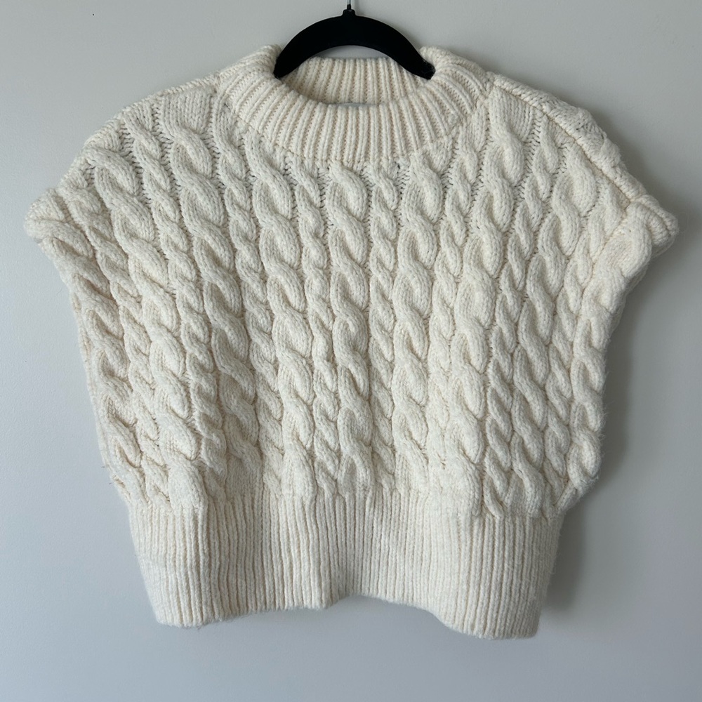 Zara Cropped Sweater Vest/Tank Top